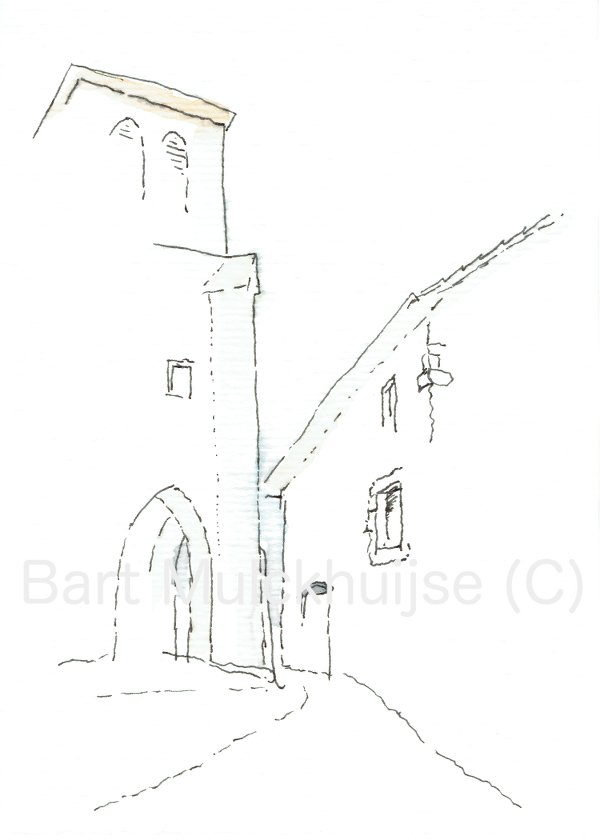 ink-drawing-aquarel-church-St-Jean