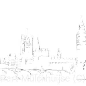 drawing-westminster-big-ben-london-bart-mulckhuijse