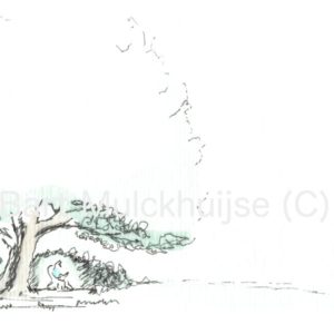 ink-aquarel-drawing-nut-tree